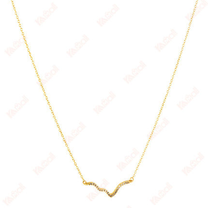 gold necklace snake bone chain